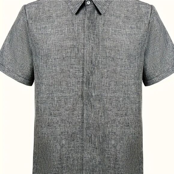 MEN Summer Fashion Short Sleeve Shirt - Picture 4 of 8